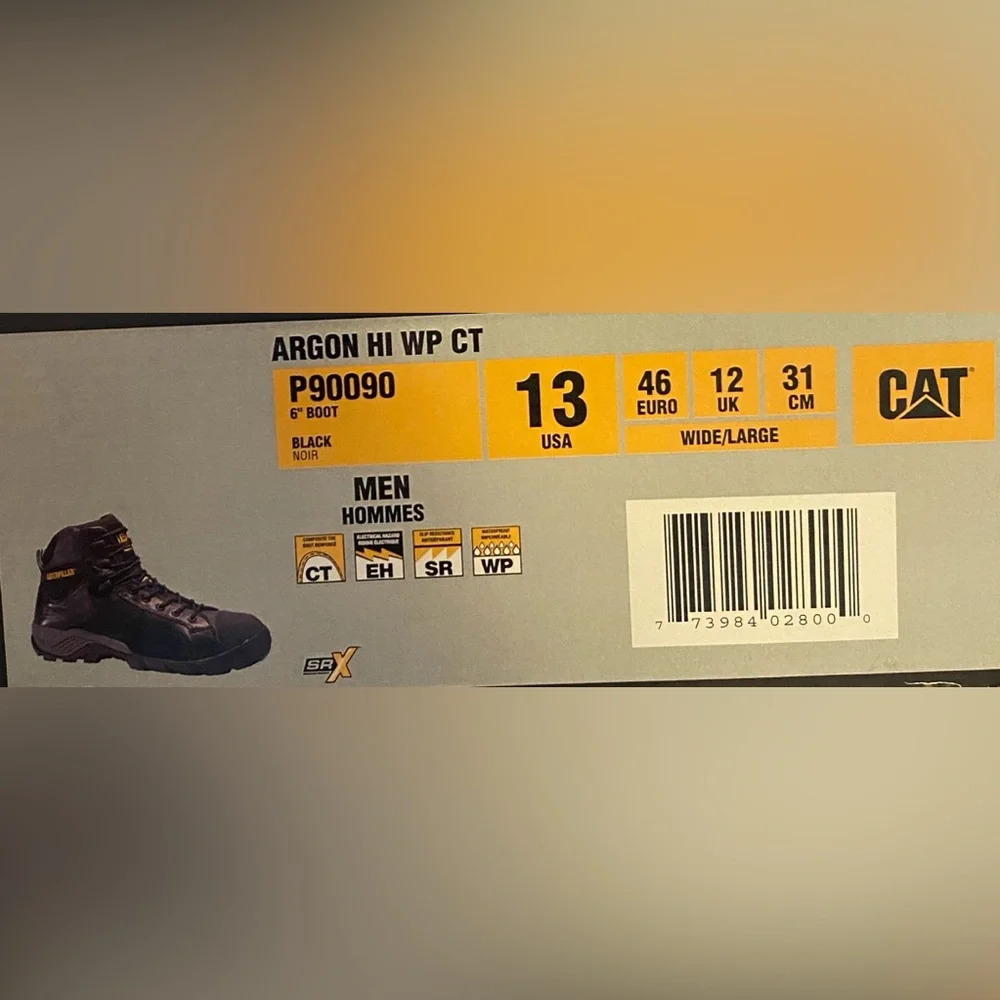 CAT Caterpillar Argon Hi W CT Men’s 6” Work boots - Picture 9 of 9